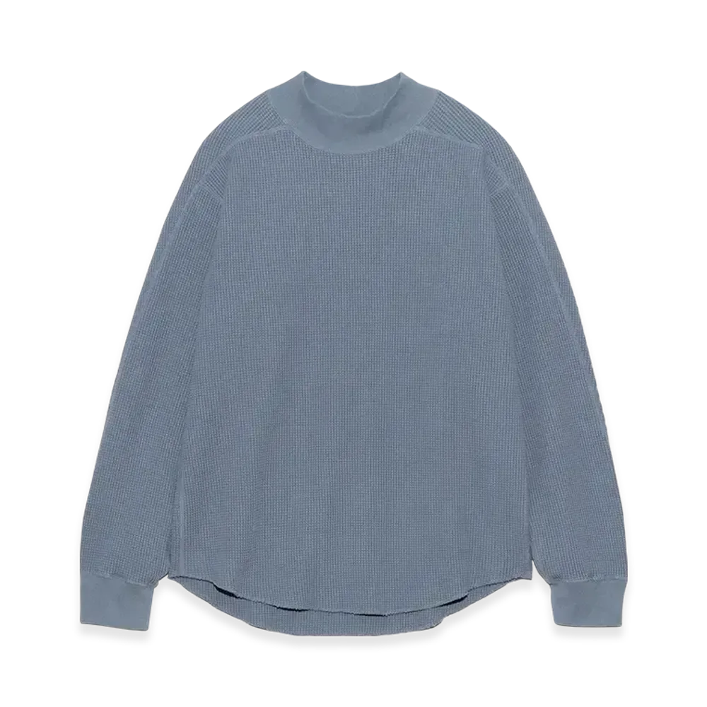 nanamica Mock Neck Thermal Sweat "BlueGray"