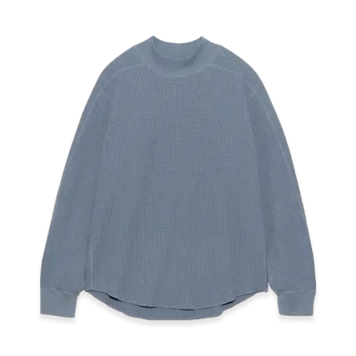 nanamica Mock Neck Thermal Sweat "BlueGray"