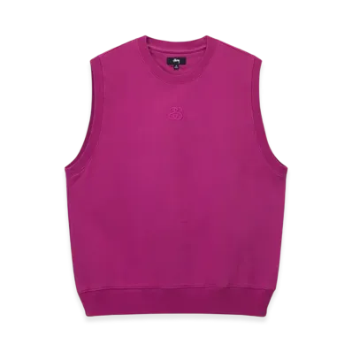 Stussy SS Link Fleece Vest "Magenta"