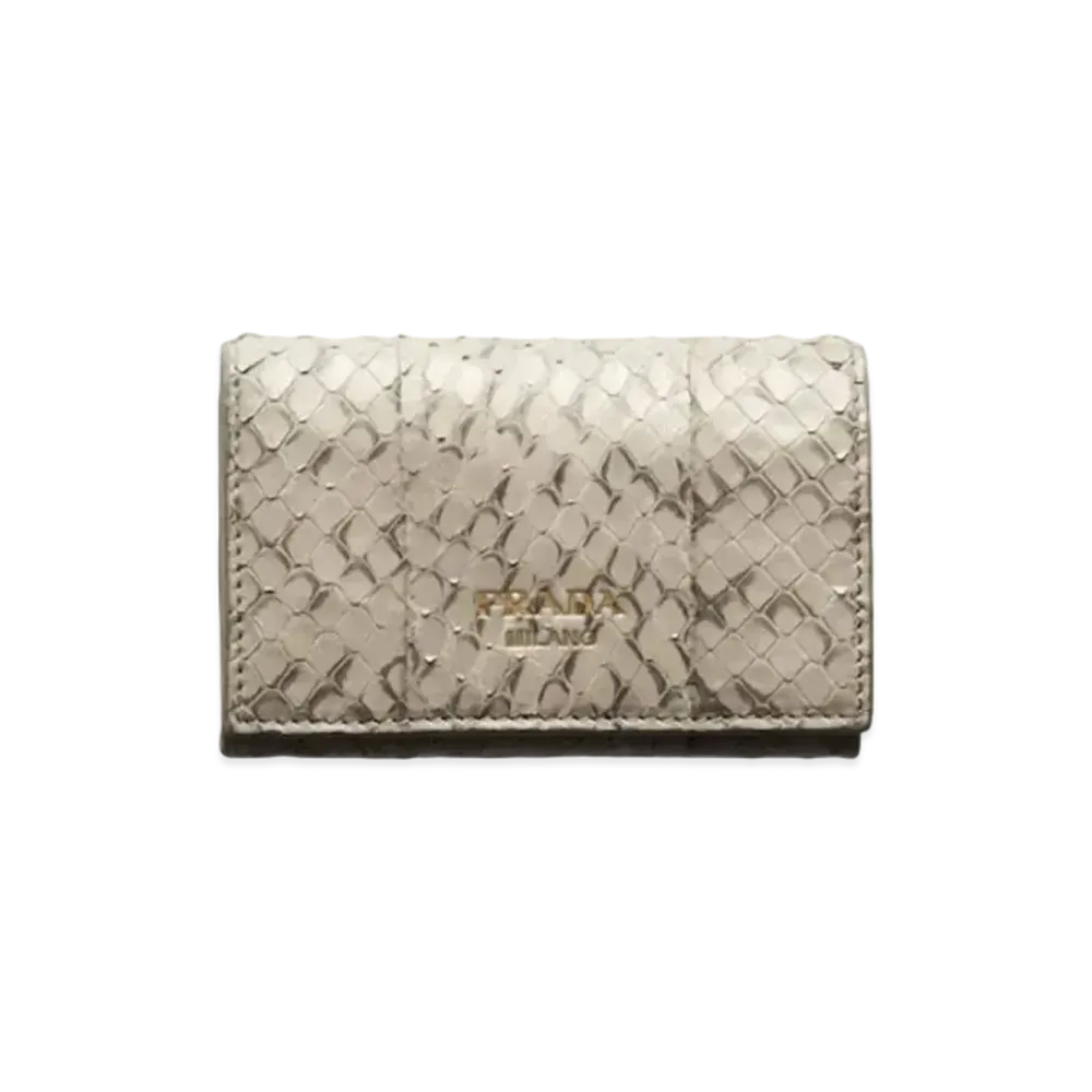 PRADA Ayers Card Holder "Beige"