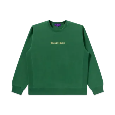 BlackEyePatch OE LOGo Crew Sweat "Green"