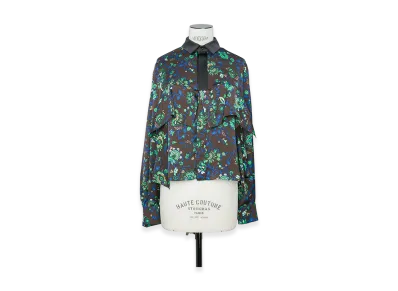 sacai Women's Floral Print Shirt "Brown"