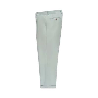 WACKO MARIA PLEATED TROUSERS (IMPOET FABRIC / DOEMEUIL) "Mint"