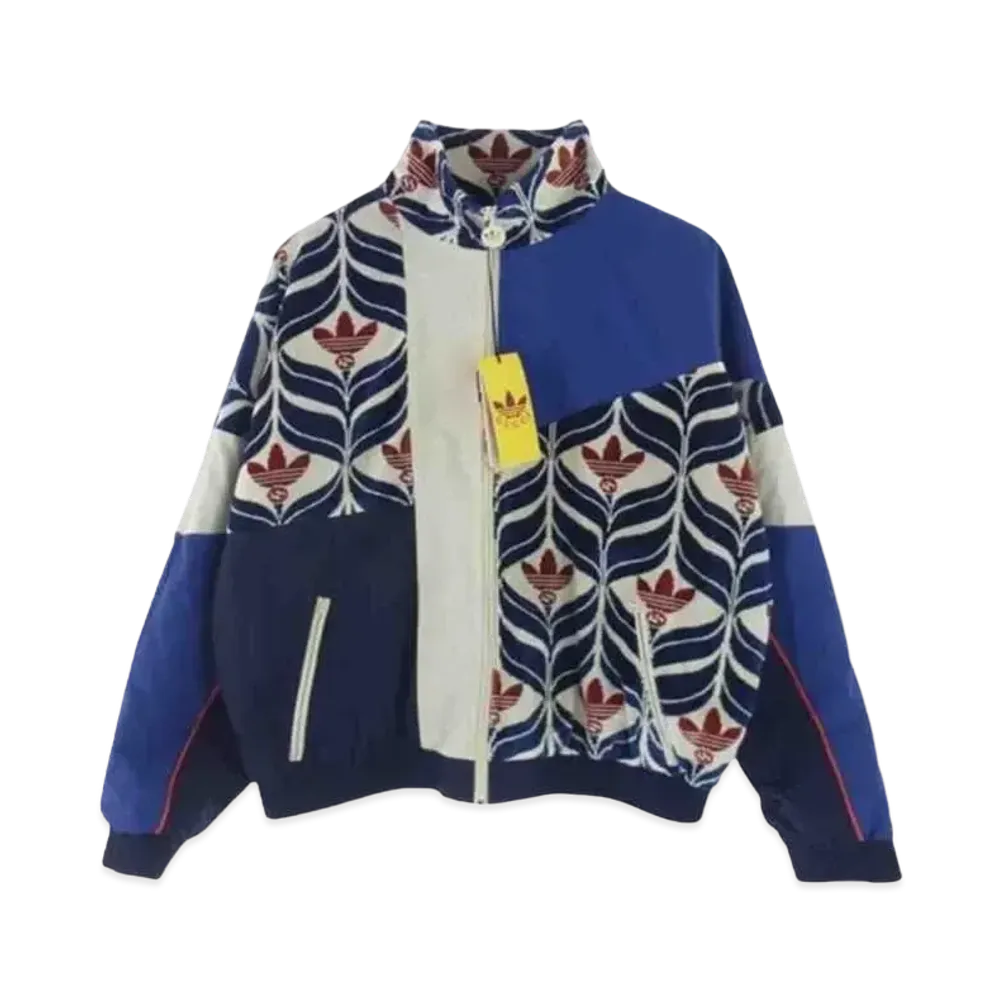 GUCCI x Adidas Men's Interlocking G And Trefoil Jacket "Blue/White"