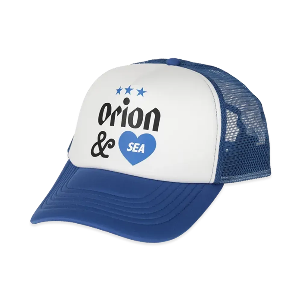 WIND AND SEA x ORION BEER Cap "White Blue"