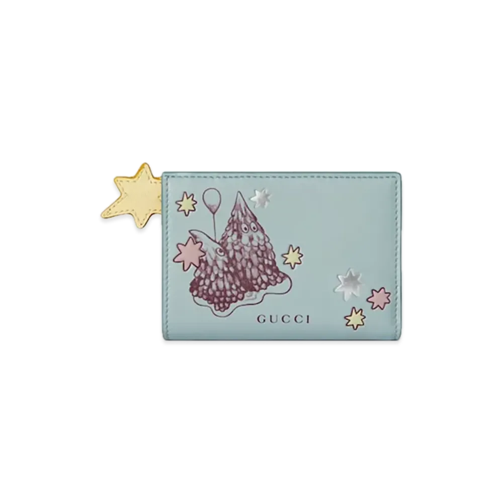 GUCCI x Higuchi Yuko Bicolor Small WalletJapan Exclusive "Blue/Rosso Ancora"
