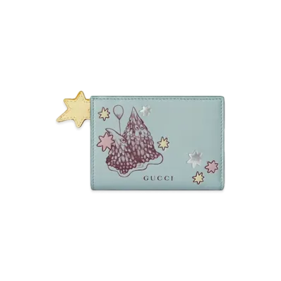 GUCCI x Higuchi Yuko Bicolor Small WalletJapan Exclusive "Blue/Rosso Ancora"