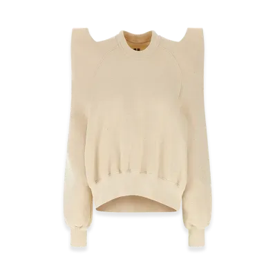 Rick Owens DRKSHDW Women's Tecsweat' Sweatshirt "Beige"
