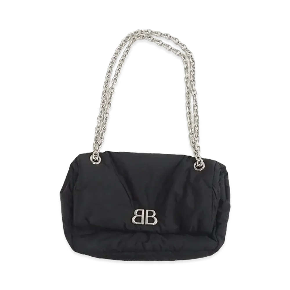 BALENCIAGA Monaco Shoulder Bag "Black"