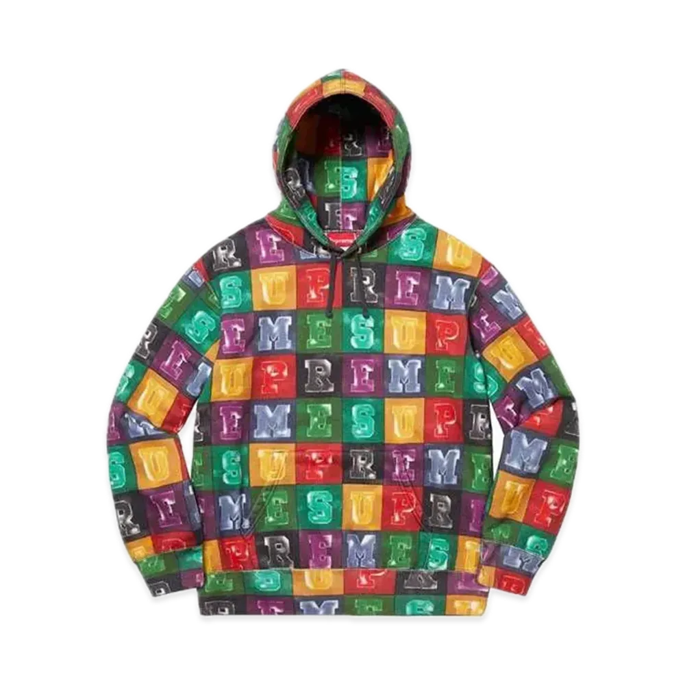 Supreme Blocks Hooded Sweatshirt "Multicolor"