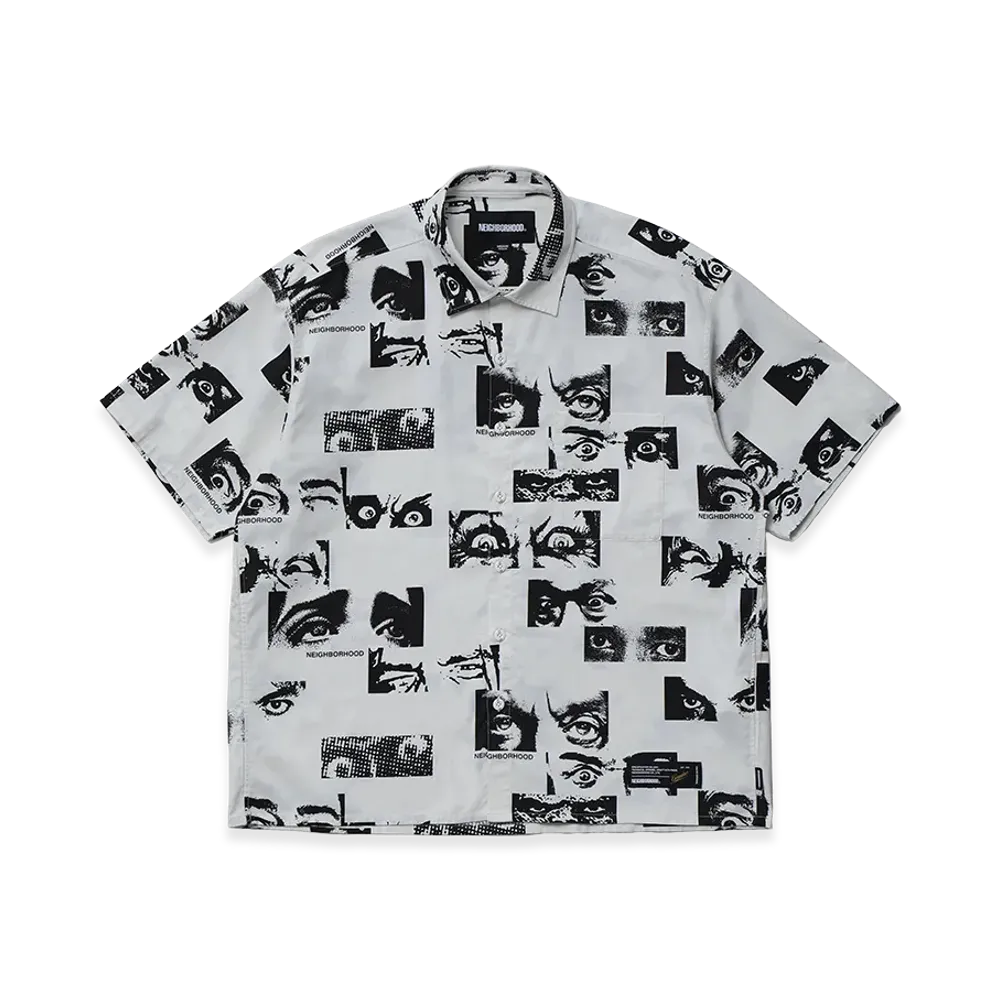 NEIGHBORHOOD Eyes Pattern Shirt SS "Ivory"