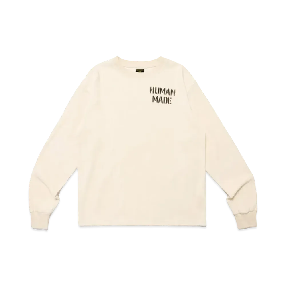 HUMAN MADE Thermal L/S T-Shirt "White"
