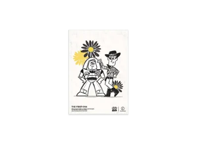 PEACEMINUSONE x Toy Story THE FIRST FAN Poster A3 04 "White" / G-DRAGON