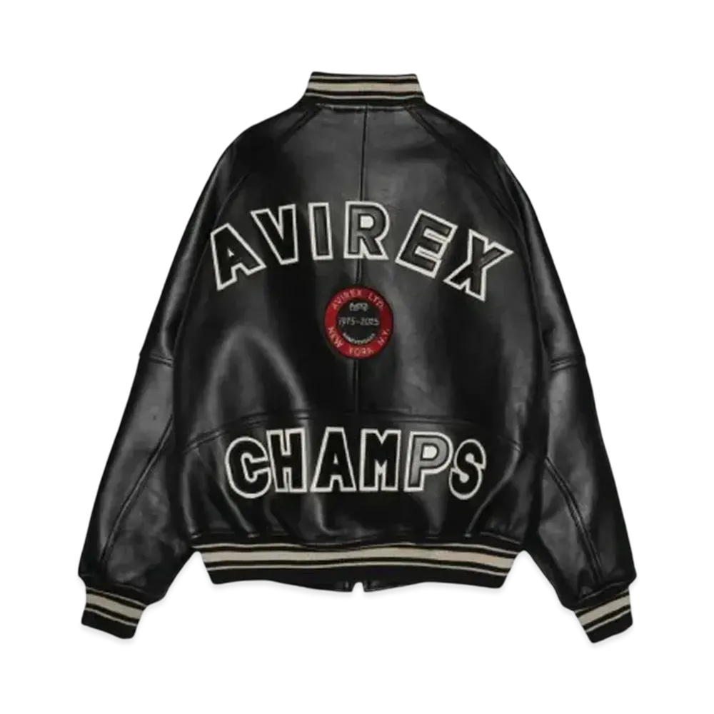 AVIREX 50th Ani VARSITY JKT "BLACK"