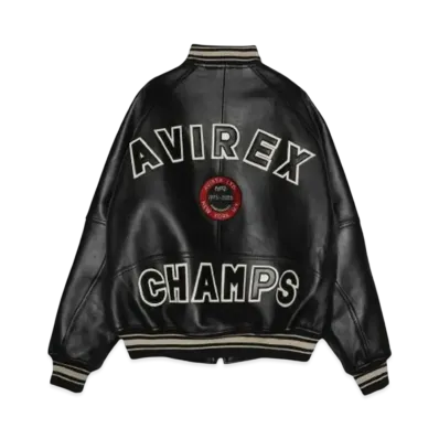 AVIREX 50th Ani VARSITY JKT "BLACK"