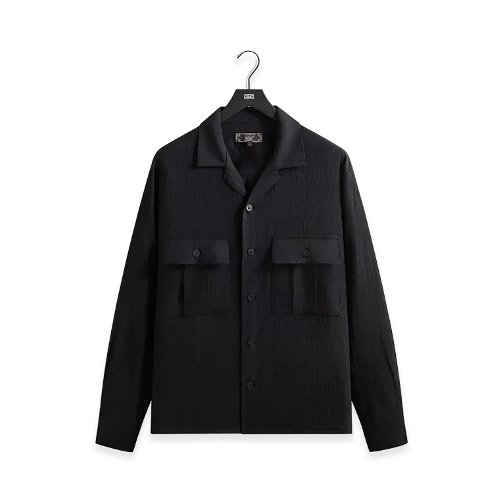 Kith Crinkled Nylon Ugo Shirt "Black"