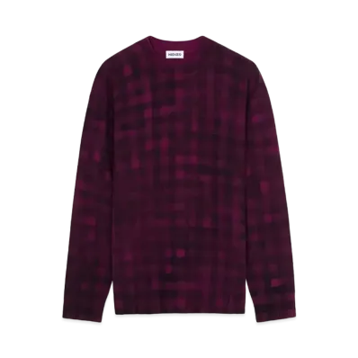 KENZO Sweater 'Ghost check' "Blackcurrant"