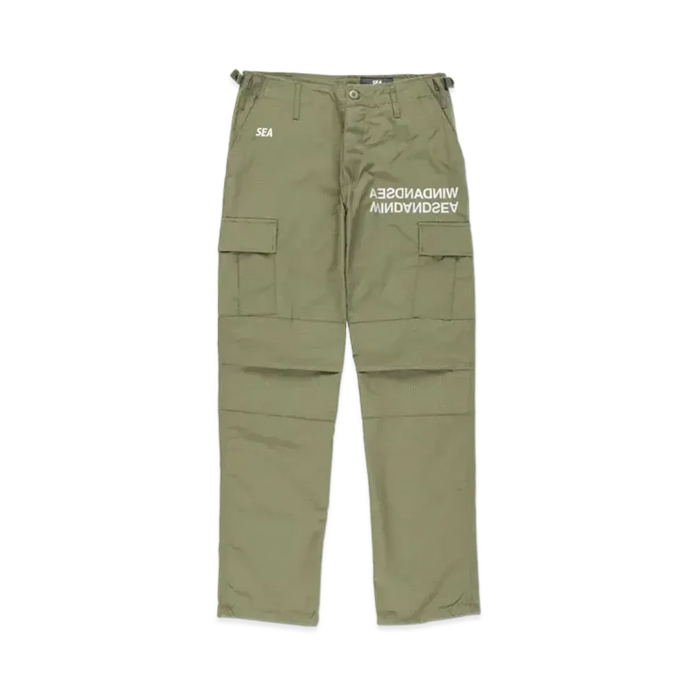 WIND AND SEA A32 (RVS.COPY) REFLECTION UTILITY CARGO PT "Olive"