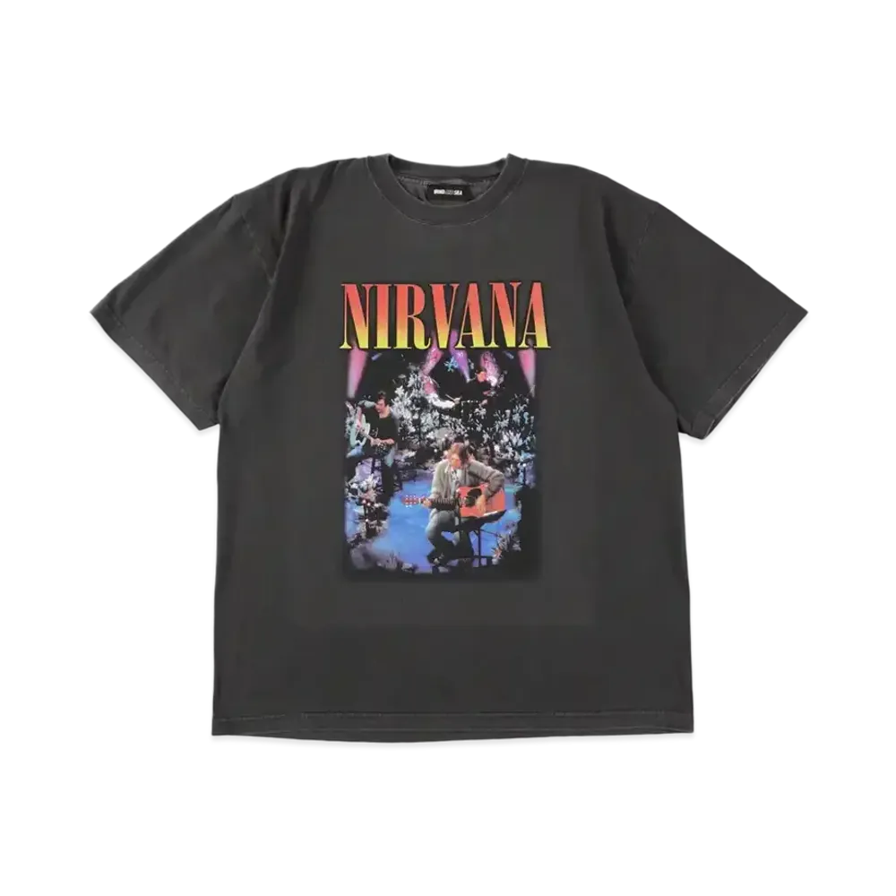WIND AND SEA x NIRVANA Unplugged S/S Tee "Charcoal"