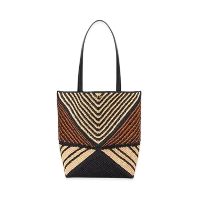 LOEWE Puzzle Fold Tote "Natural/Honey Gold"