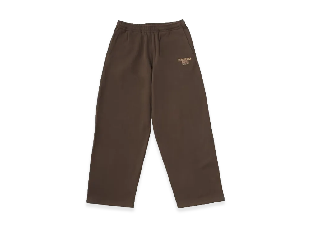 STARBUCKS STAND x BEAMS Logo Sweatpants "Brown"