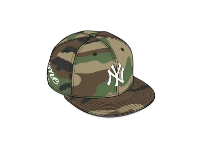Supreme x New York Yankees New Era "Woodland Camo"
