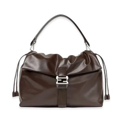 FENDI Flux Maxi Messanger Handbag "Brown"