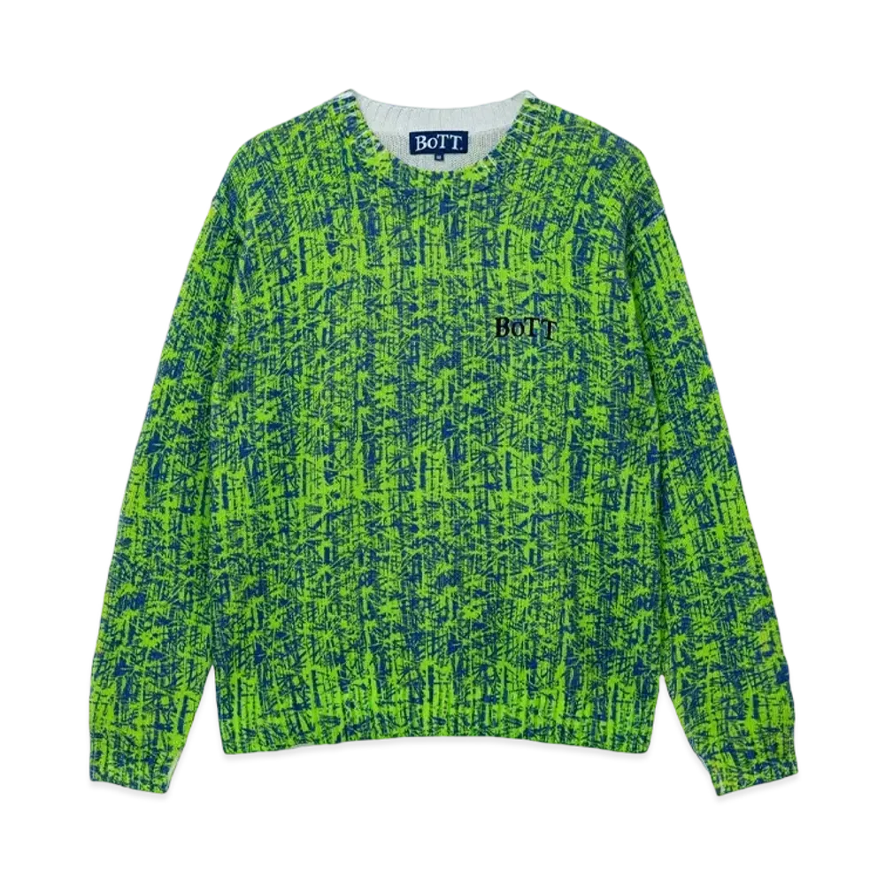 BoTT Bamboo Camo Printed Sweater "Lime"
