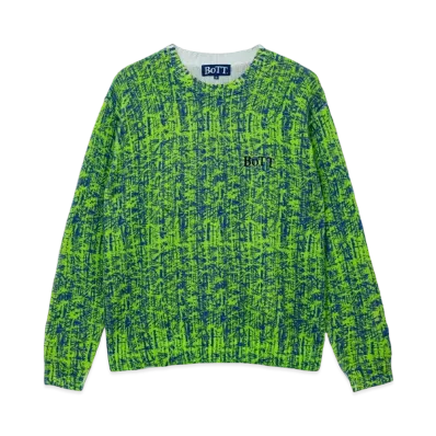 BoTT Bamboo Camo Printed Sweater "Lime"