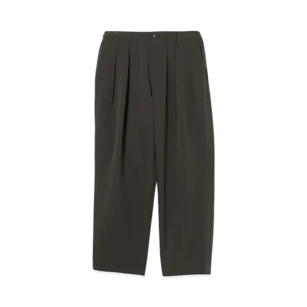 BEAMS Cooldots 2 Pleat Tapered Slacks "ChacoalGray"