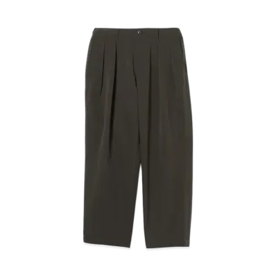 BEAMS Cooldots 2 Pleat Tapered Slacks "ChacoalGray"