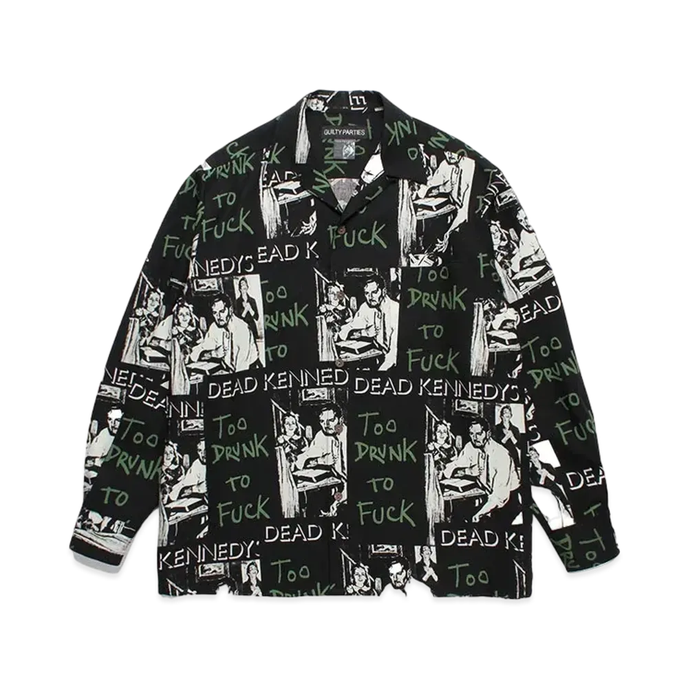 WACKO MARIA x DEAD KENNEDYS / Hawaiian Shirt Type-2 "Black"