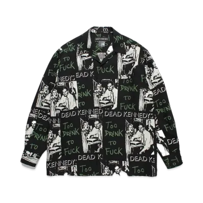 WACKO MARIA x DEAD KENNEDYS / Hawaiian Shirt Type-2 "Black"