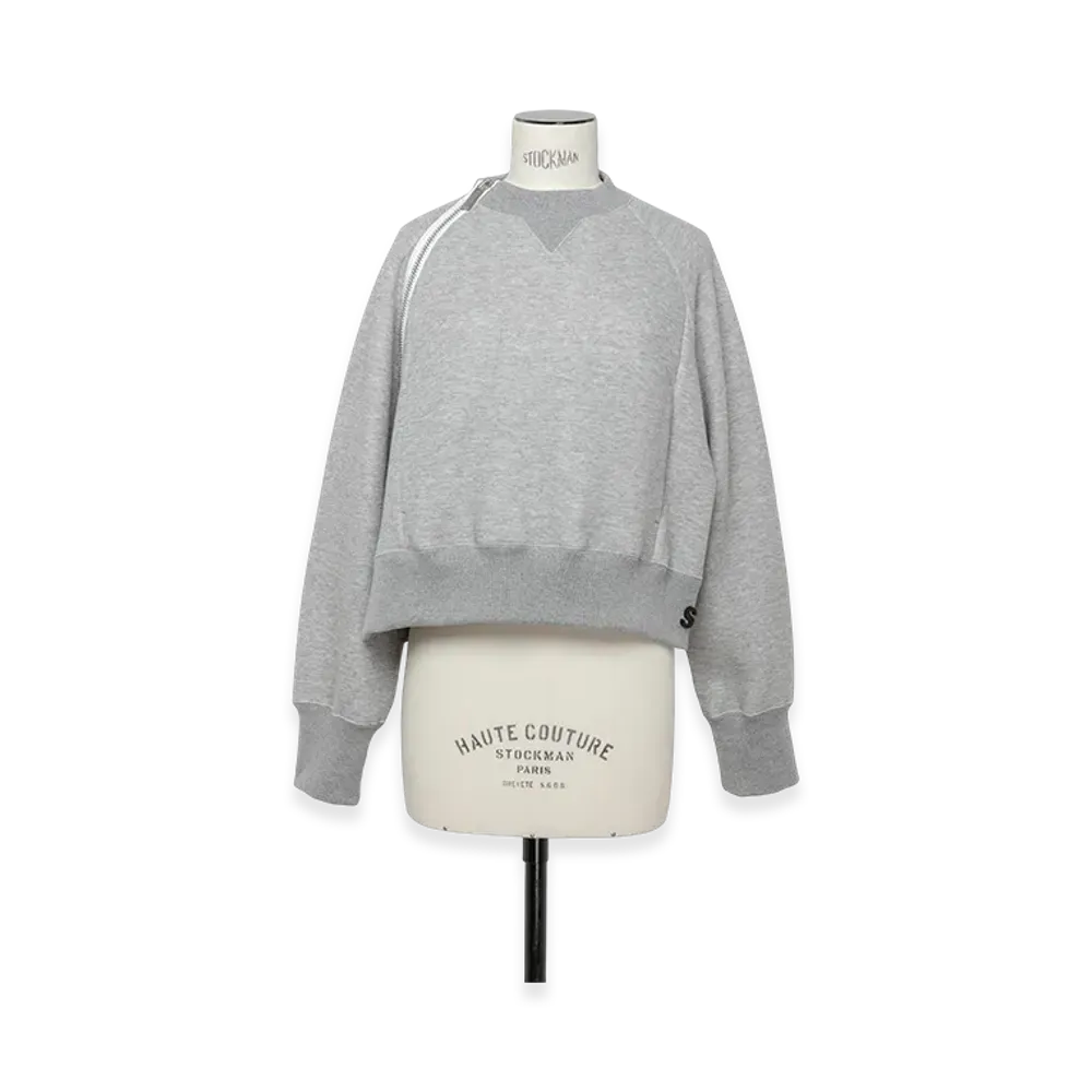 sacai S Sponge Sweat Pullover "Light Gray"