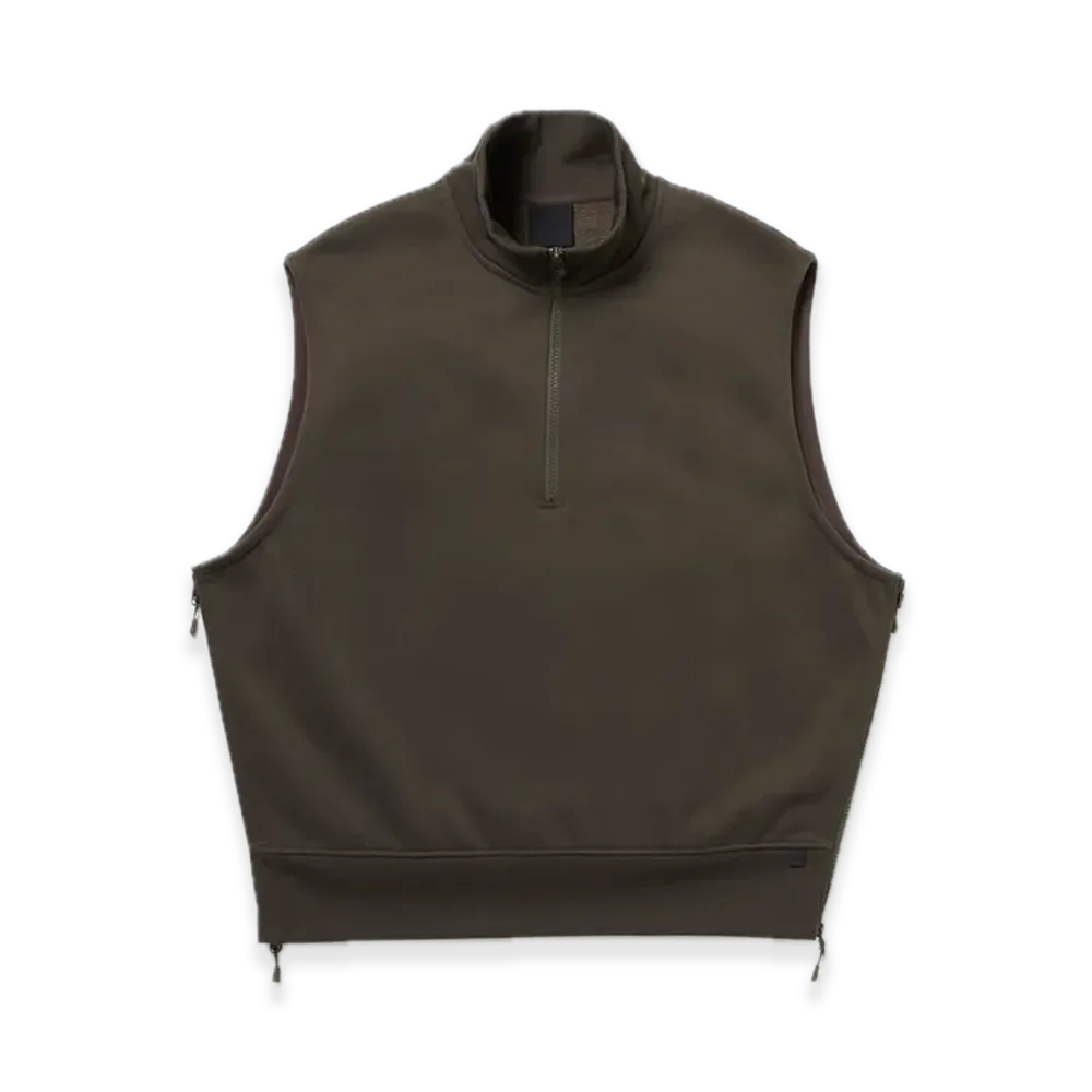 DAIWA PIER39 W's Tech Sweat Zip Vest Pullover "Brownkhaki"