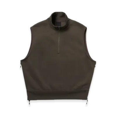 DAIWA PIER39 W's Tech Sweat Zip Vest Pullover "Brownkhaki"