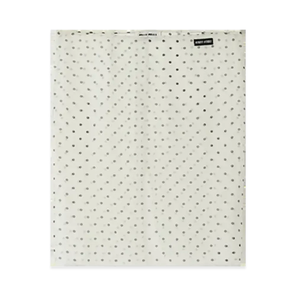 MIU MIU Women's Polka-Dot Chiffon Skirt "Ivory/Black"