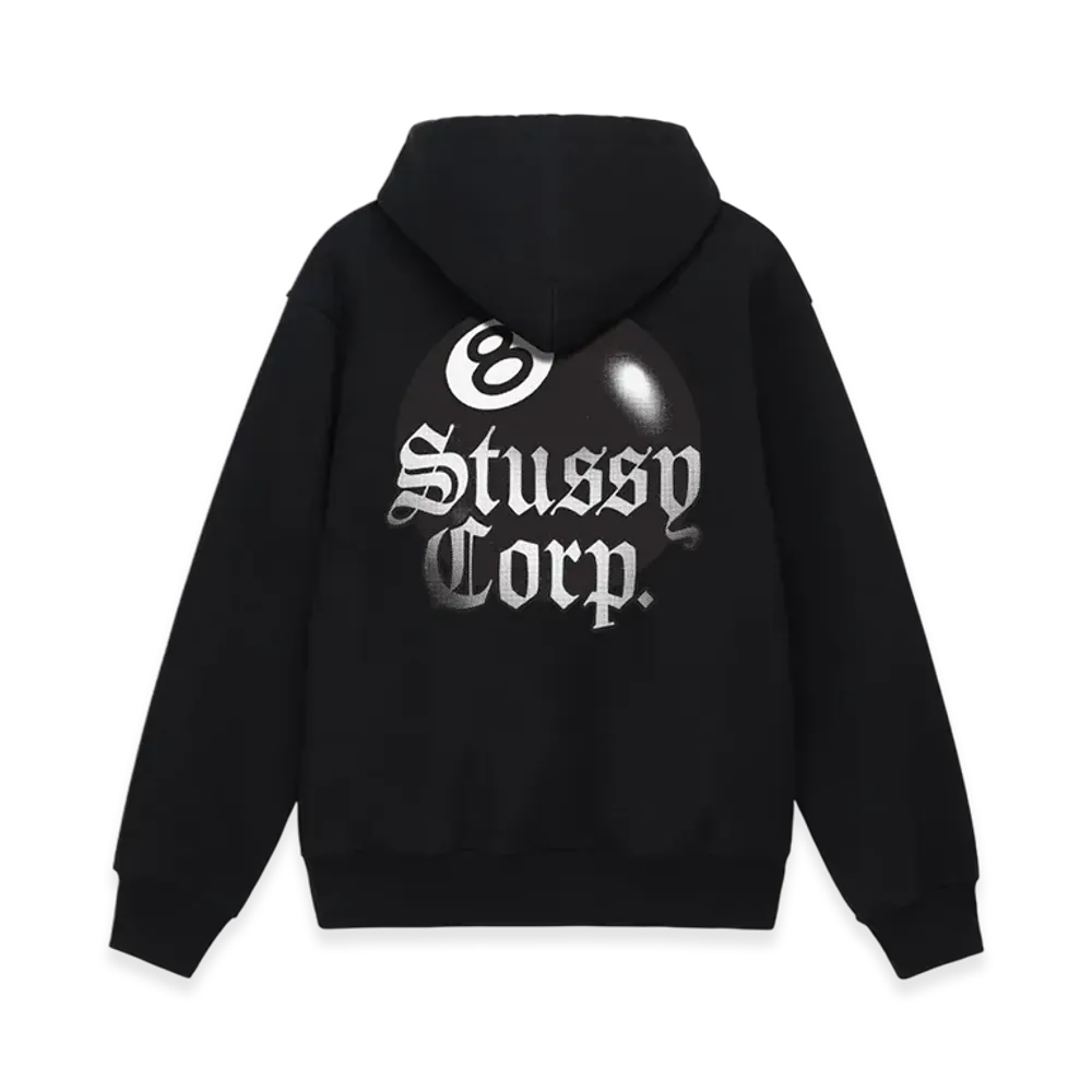 Stussy 8 Ball Corp Hoodie "Black"