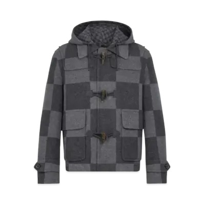 Louis Vuitton x Nigo Giant Damier Duffle Coat "Black"