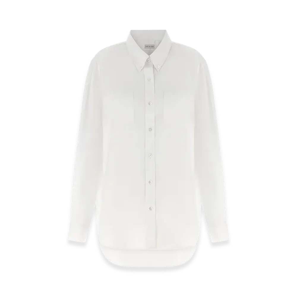DRIES VAN NOTEN Women's 'Cheers' Shirt "White"