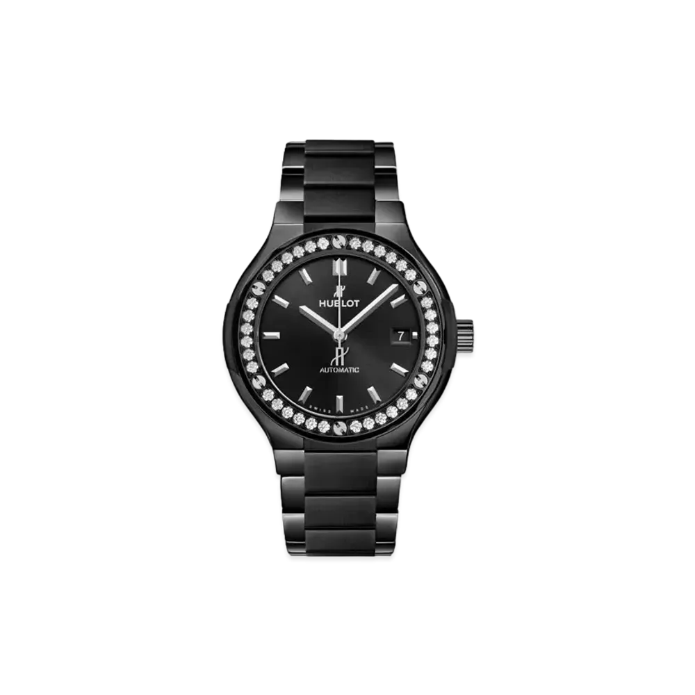 HUBLOT Classic Fusion Black Magic Bracelet Diamonds 33mm