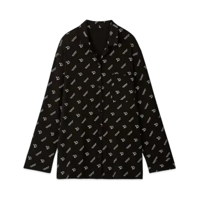 GELATO PIQUE x JOEL ROBUCHON All-Over Pattern Shirt "Black"