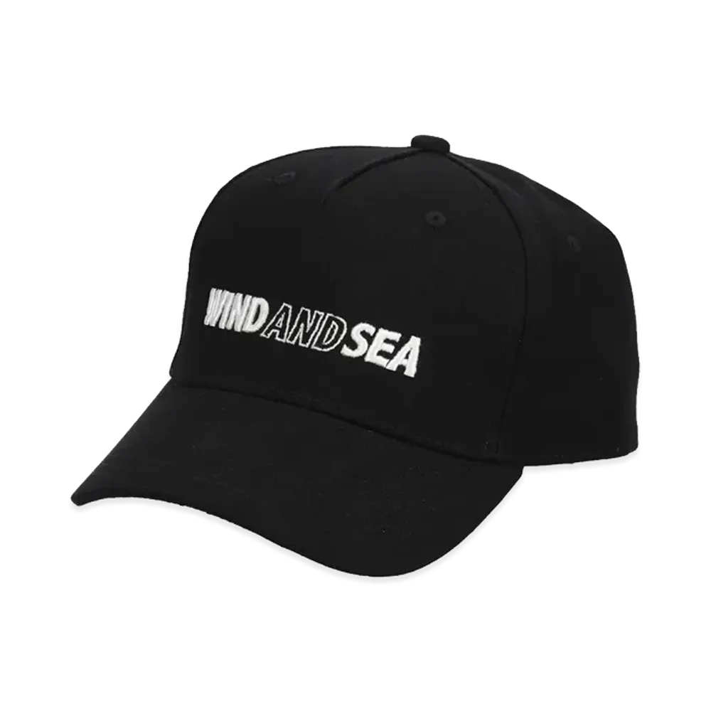 WIND AND SEA Back Belt Leather Cap "Black"