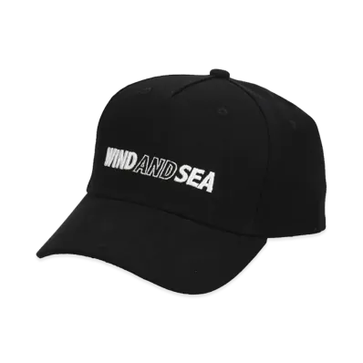 WIND AND SEA Back Belt Leather Cap "Black"
