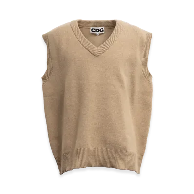 COMME des GARCONS CDG Oversized Pullover Vest "Beige"