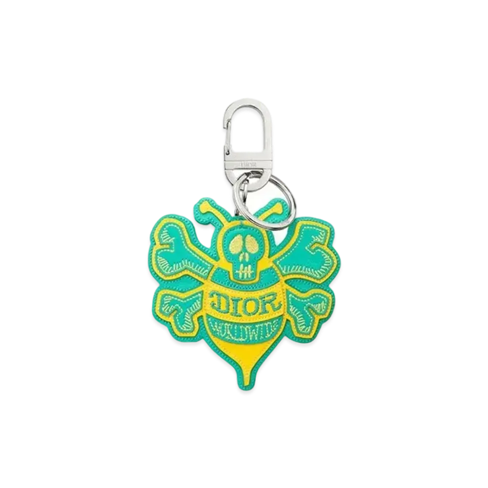 Dior x Shawn Stussy Bee Key Ring "Yellow/Green"