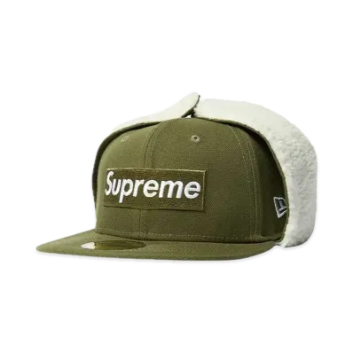 Supreme Earflap Box Logo New Era "Olive"