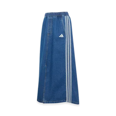 adidas Women's Stadium Wash Denim Loose Fit Skirt "Preloved Ink"