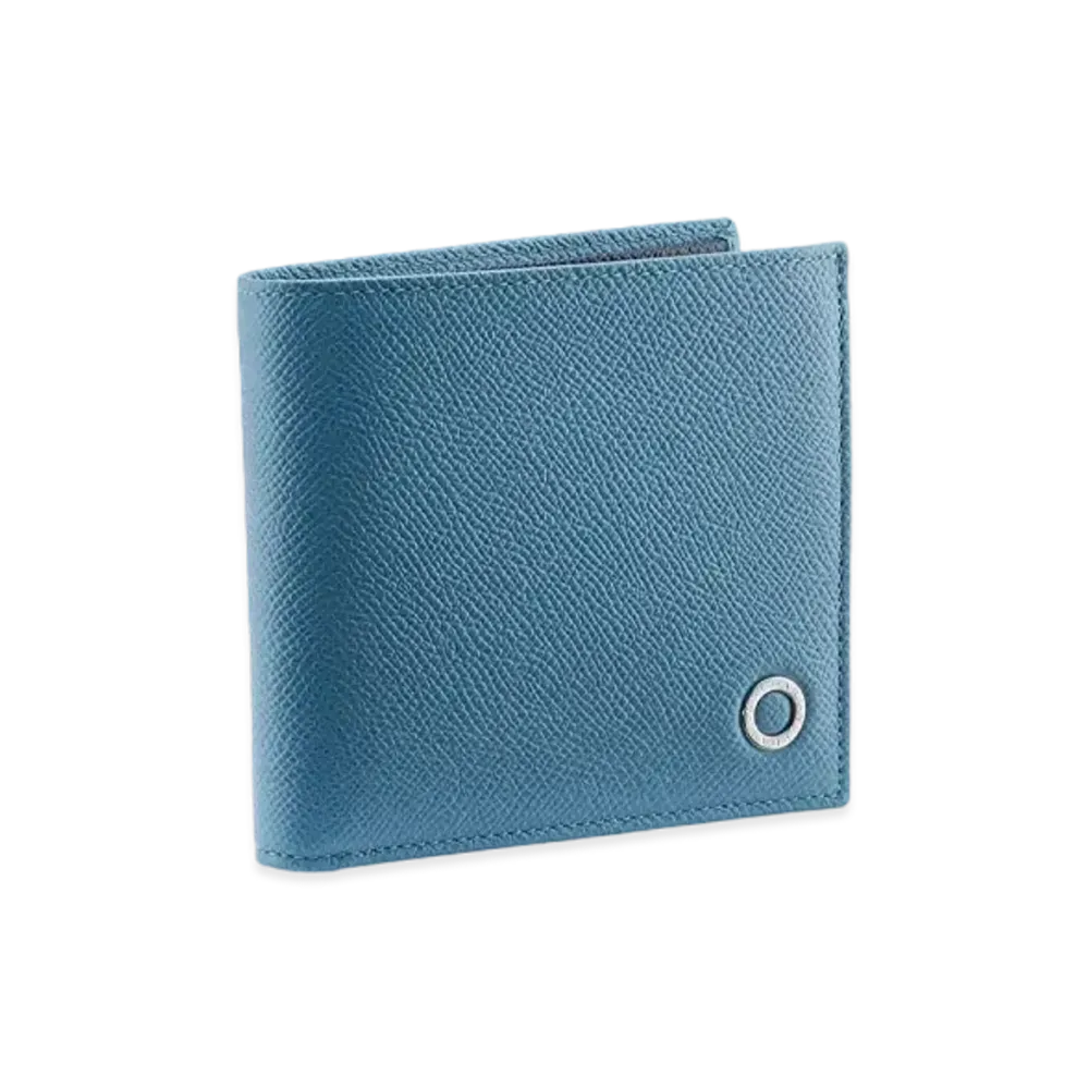 BVLGARI BVLGARI MAN Bifold Wallet "Blue"