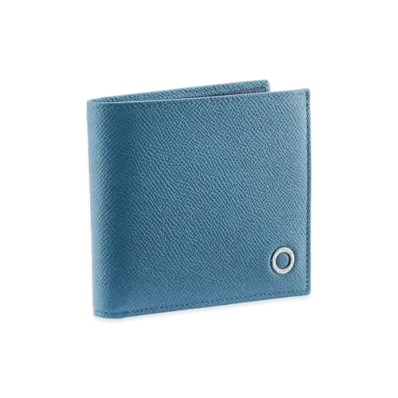 BVLGARI BVLGARI MAN Bifold Wallet "Blue"